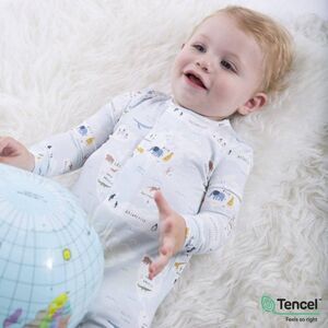 Magnetic Me Infant Footie Sea The World Print Modal 3-6 Month Baby Sleeper